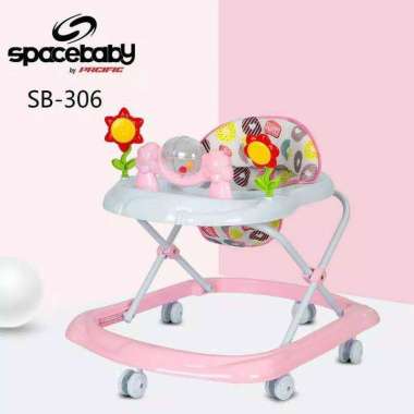 [TERMURAH BAMS✨] Baby Walker Apolo Space Baby SB 306 Bantu Belajar Berjalan Baby Pink