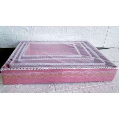 1 set Kotak Parsel hantaran parsel isi 4,Baki lamaran, tanpa penutup ping