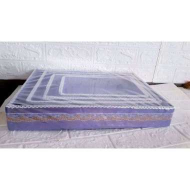 1 set Kotak Parsel hantaran parsel isi 4,Baki lamaran, tanpa penutup Ungu