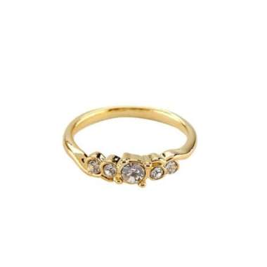 1901 Jewelry Cincin Swarovski 274 (Lapis Emas) Semua Ukuran