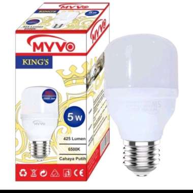 lampu led 5 watt kapsul mivo cahaya putih/bohlam led 5 watt putih