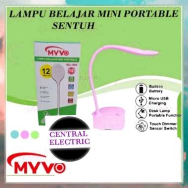 Lampu belajar led sentuh dimmer/lampu meja sentuh dimmer Pink