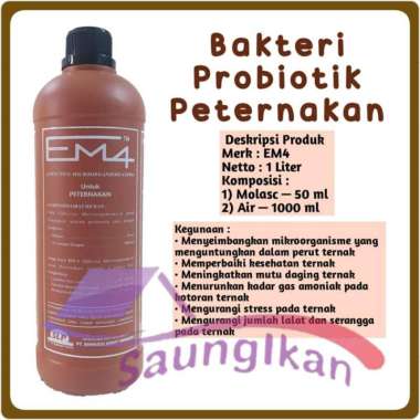 EM4 EM 4 PETERNAKAN Prebiotik Hewan Ternak