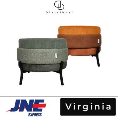 Kursi Stool / Stool Bulat / Kursi Minimalis VIRGINIA Green
