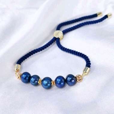 Gelang Tali Serut Mutiara Air Tawar Asli dari Lombok NTB