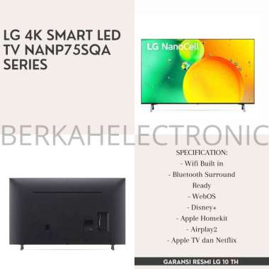 LG TV 43 INCH SMART LED TV 43NANO75SQA