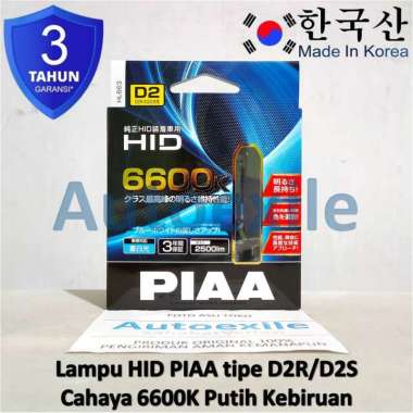 Lampu HID PIAA D2R D2S 6600K Putih Kebiruan HL663 Mobil Mazda 3 CX7 CX9 RX8 Harrier Juke Alphard