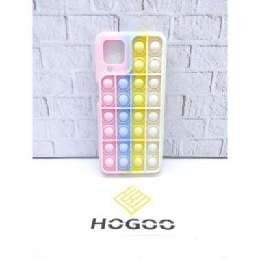 SILICONE CASE POP IT SAMSUNG A32 4G - CASE PENGHILANG STRESS RAINBOW B