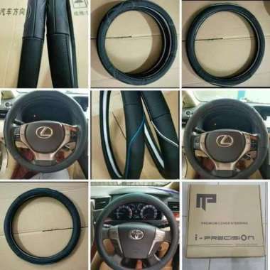 Cover Sarung Stir - Setir Kulit Asli Leather Kijang New Black