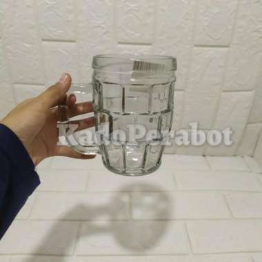Gelas kaca jumbo - gelas kaca besar - gelas beling jumbo - mug beling kotak
