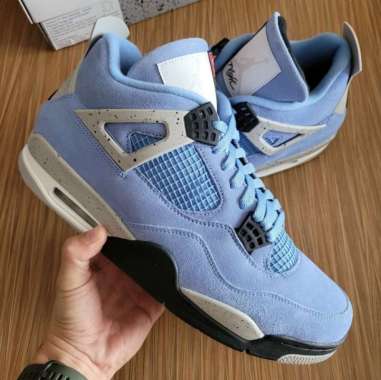 university blue air jordan 4