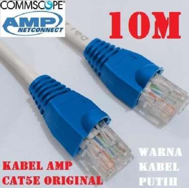 Kabel LAN Cat5 10M UTP AMP Commscope Original Siap Pakai 10 Meter