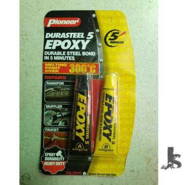 Lem Besi Campur Super Heavyduty Pioneer Durasteel 5 Epoxy Tahan Panas