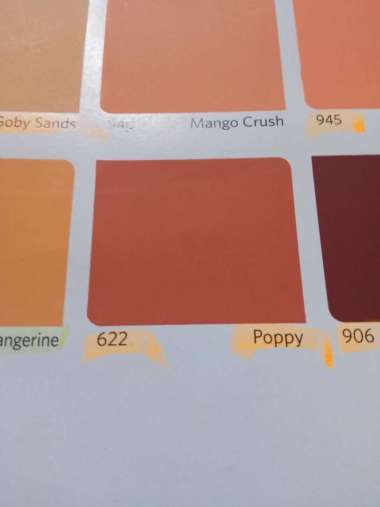 Cat Tembok 622 Poppy Orange Oren Vinilex 5 kg Interior Dinding Rumah