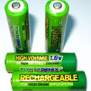 Powergenix NiZn 1,6V Volt Baterai Cas A2 AA 2500mWh Power Speed Tamiya