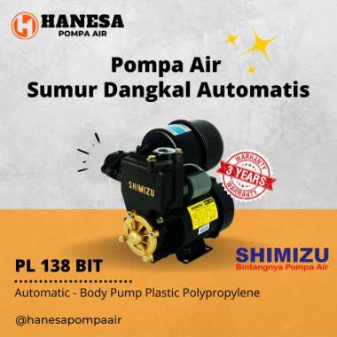 Shimizu PL 138 BIT Pompa Air Sumur Dangkal Otomatis