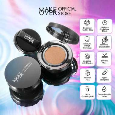 MAKE OVER HYDRASTAY LITE GLOW CUSHION |MAKE OVER CUSHION HYDRA STAY W22 Earm Ivory