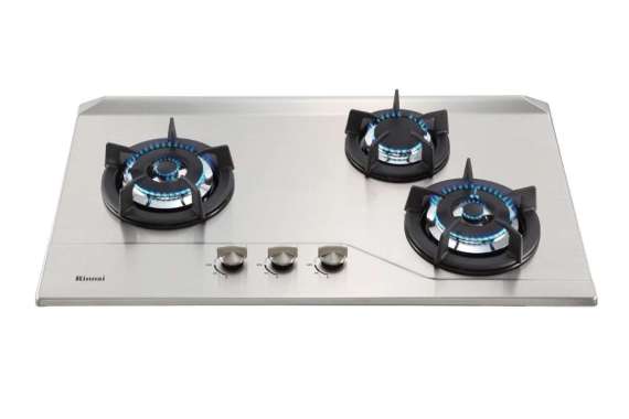 Rinnai RB-3SS-C (S) Built In Hob Kompor Tanam [3 Tungku] RB 3 SS C S