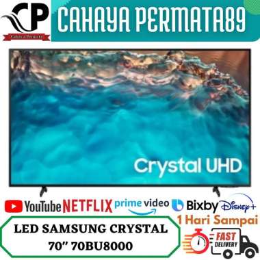 Samsung 70BU8000 70 Inch Crystal UHD 4K Smart LED TV UA70BU8000KXXD