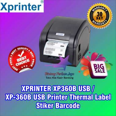 XPRINTER XP360B USB / XP-360B USB Printer Thermal Label Stiker Barcode Terbaik