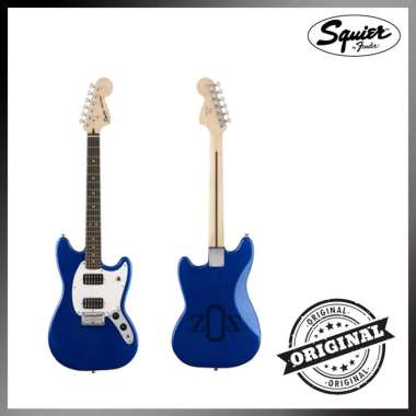 Gitar Guitar Elektrik Electric Squier Bullet Mustang HH Imperial Blue