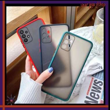 Case Samsung A73 5G/A33 5G/A73 5G Case Dove Transparent a33 - Biru