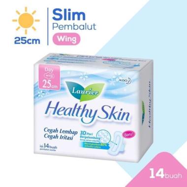 Promo Harga Laurier Healthy Skin Day Wing 25cm 14 pcs - Blibli