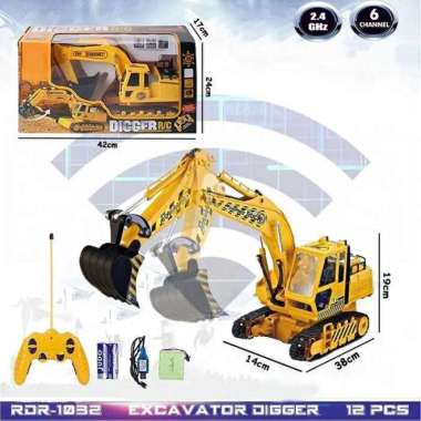 Mobil Keruk Excavator Eskavator Eskafator Beco Beko RC Remote Control Multicolor