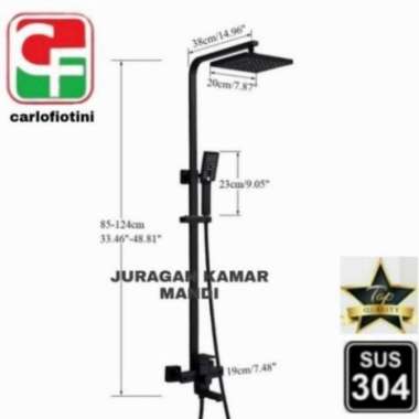 shower column set Panas dingin Black - Shower Carlo Kotak