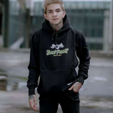 Hoodie Girl Rider Brad Present M Hitam
