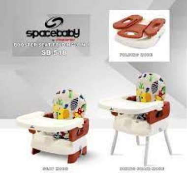 SPACE BABY 2 IN 1 H/C dan BOOSTER SEAT 518 SB-518 brown