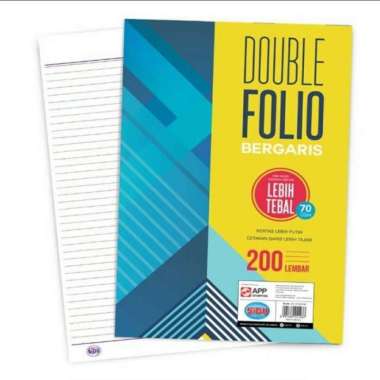 double folio bergaris Sidu 200 lembar