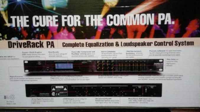 DriveRack PA dbx - Management Speaker