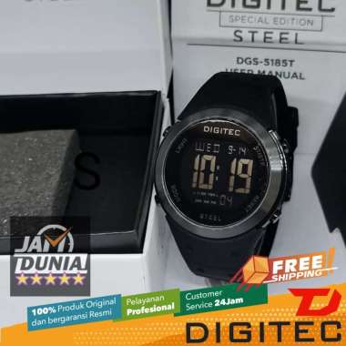 JAM TANGAN DIGITEC ORIGINAL - JAM DIGITEC DGS-5185T BK DGS 5185 JAM DIGITEC 5185 JAM TANGAN PRIA JAM