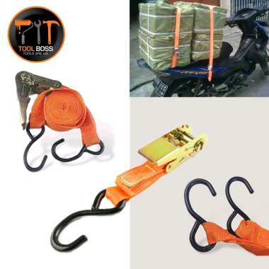 Tali Pengikat Barang Di Motor -Ratchet Tie Down