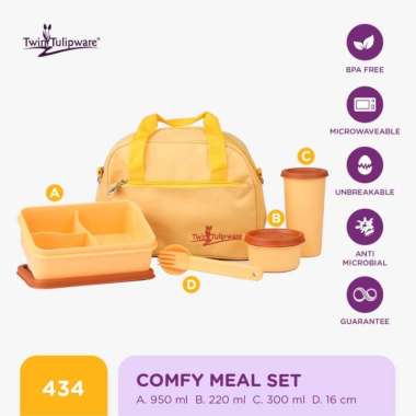 Lunch Box Set Twin Tulipware Comfy Meal Set Queen