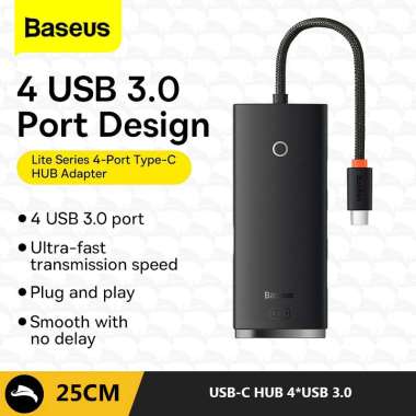 BASEUS USB TYPE-C HUB TO USB 3.0 EXTENSION LAPTOP PC DESKTOP HDD FD