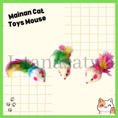 Cat Toys Mouse TY35 - Mainan Interaktif Kucing Boneka Tikus Bulu