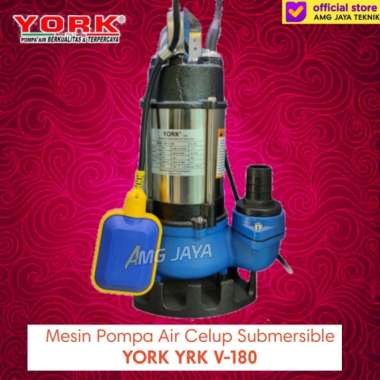 Pompa Air Celup Submersible YORK YRK V-180 180 Watt Original Italy