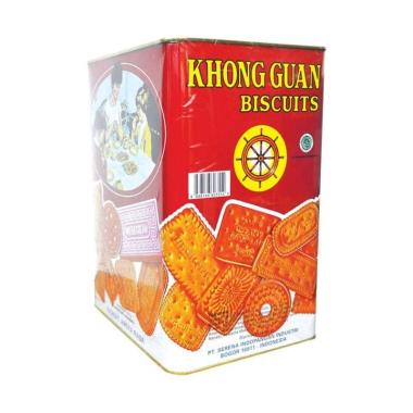 Promo Harga Khong Guan Assorted Biscuit Red Persegi 1600 gr - Blibli