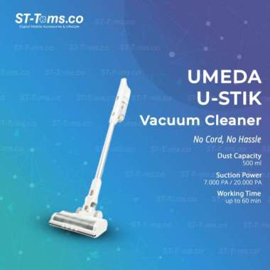 Umeda U-Stik Cordless Stick Vacuum Cleaner Tanpa Kabel