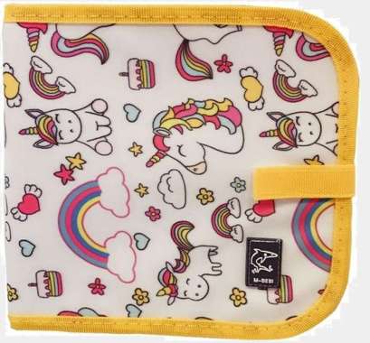 Portable Liquid Chalk Reusable drawing book board bisa dihapus Kuning Unicorn