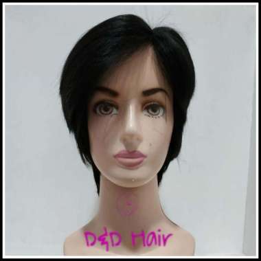 Wig Human Hair pendek - 100â„… rambut asli - premium