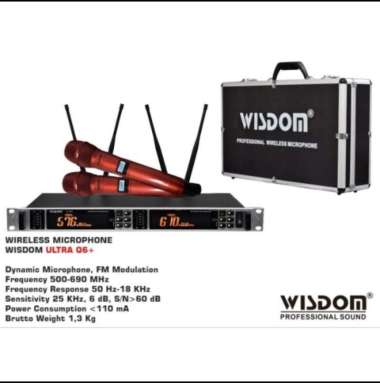 Mic microphone wireless Wisdom Ultra Q6+