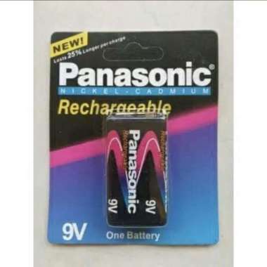 Baterai Panasonic 9V Rechargeable