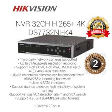NVR HIKVISION 32CH DS7732NI-K4