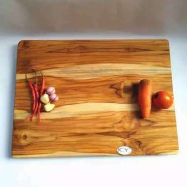 Telenan kayu jati persegi 35x35x2cm