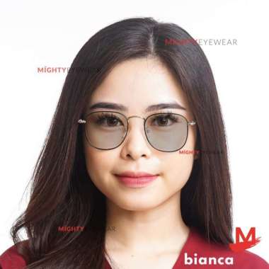 Kacamata Anti Radiasi Photocromic Bluechromic Blueray Bianca Wanita + Lensa