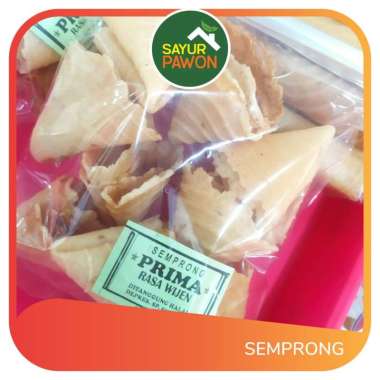 Jajan Pasar Kue Semprong Wijen per pack - Sayur Pawon Snack Camilan Jogja