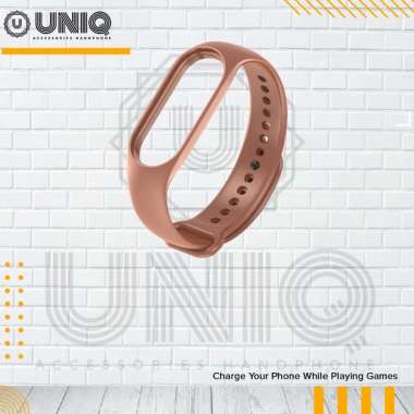 Strap Xiaomi Mi Band 7 AMOLED Tali Jam Smartwatch Mi Band 7 Replacement Wristband Brown